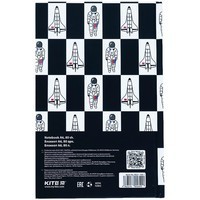 Книга записная Kite NASA А6 80 листов в клетку NS21-199-1