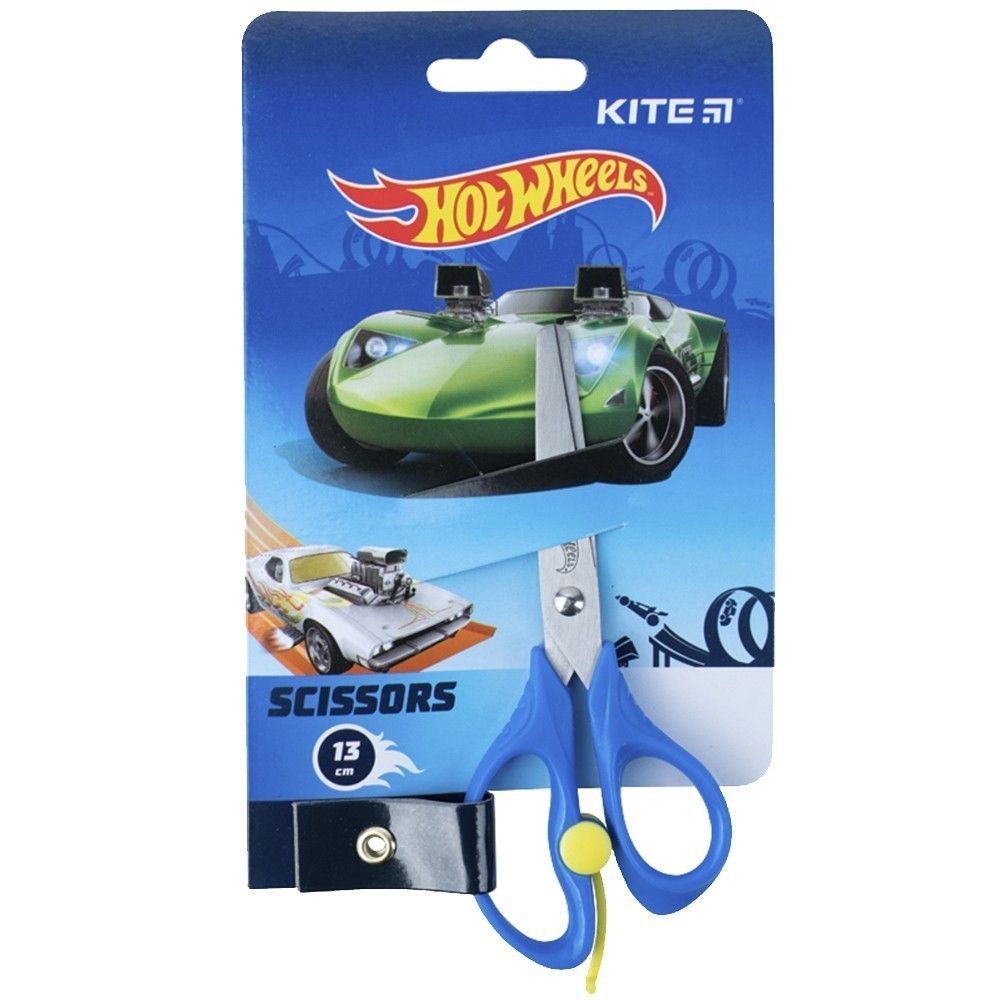 Ножницы детские с пружиной Kite Hot Wheels 13 см HW22-129