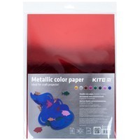Фото Комплект цветной металлизированной бумаги Kite А4 2 шт K22-425_2pcs