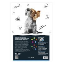 Фото Комплект цветной двусторонней бумаги Kite Dogs A4 2 шт K22-288_2pcs