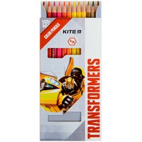 Фото Карандаши цветные двусторонние Kite Transformers 12 шт. TF22-054