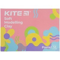 Пластилин восковой Kite Fantasy Pastel 12 цветов 240 г K22-1086-2P