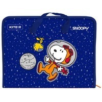 Фото Папка-портфель на молнии Kite Peanuts Snoopy  A4 SN21-202