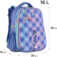 Рюкзак школьный каркасный Kite Education Purple Chequer 16 л фиолетовый K24-531M-2