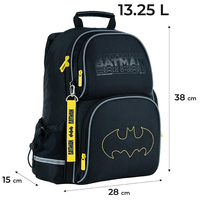 Рюкзак школьный Kite Education DC Comics Batman 13,25 л DC24-702M (LED)