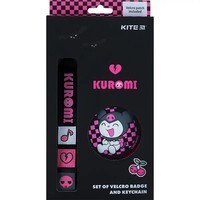 Фото Набор бейдж на липучке и подвеска Kite Kuromi HK24-3010-2