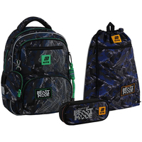 Школьный набор Kite Education Beast Mode Рюкзак + Пенал + Сумка для обуви SET_K25-773M-3