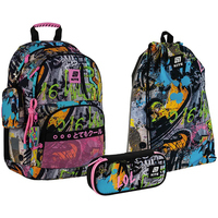 Фото Школьный набор Kite Education Street Art Рюкзак + Пенал + Сумка для обуви SET_K25-585M-3