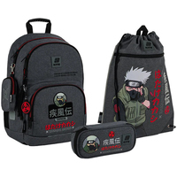 Фото Школьный набор Kite Education Naruto Shippuden Рюкзак + Пенал + Сумка для обуви SET_NR25-585M-1