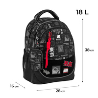 Школьный набор Kite Tokyo Рюкзак + Пенал + Сумка для обуви SET_K25-700M-3