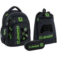 Фото Школьный набор Kite Gamer Рюкзак + Пенал + Сумка для обуви SET_K25-763S-2