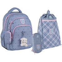 Фото Школьный набор Kite College Line Рюкзак + Пенал + Сумка для обуви SET_K25-763M-1