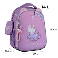 Школьный набор Kite Hello Kitty Рюкзак + Пенал + Сумка для обуви SET_HK25-555S