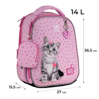 Школьный набор Kite Studio Pets Рюкзак + Пенал + Сумка для обуви SET_SP25-555S-1