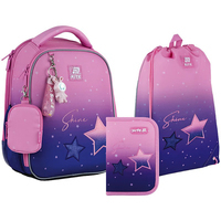 Фото Школьный набор Kite Sparkling Рюкзак + Пенал + Сумка для обуви SET_K25-555S-9
