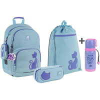Фото Школьный набор Kite Education Catsline Рюкзак + Пенал + Сумка для обуви SET_K25-585M-1