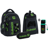 Фото Школьный набор Kite Gamer Рюкзак + Пенал + Сумка для обуви SET_K25-763S-2
