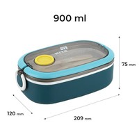 Фото Ланчбокс Kite 900 мл синий K25-1180-2